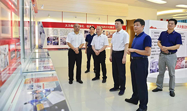 福建省人大常委會黨組書記、副主任張廣敏蒞臨虹潤公司調(diào)研指導