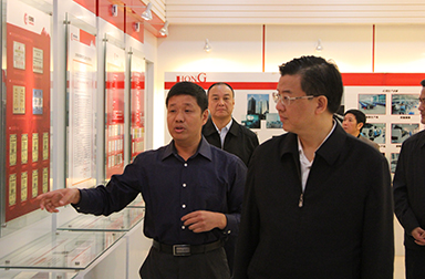 福建省委常委、省紀(jì)委書記倪岳峰調(diào)研虹潤公司